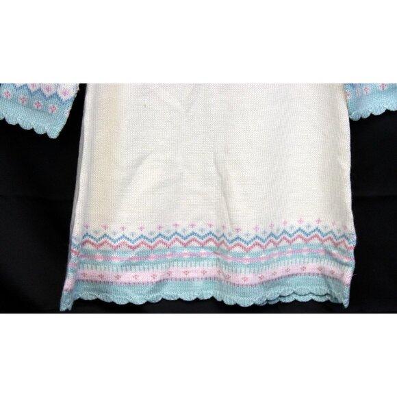2006 Gymboree Princess Snow Drop Sweater Dress sz 12 NWT White Knit Winter Bow - Picture 4 of 10